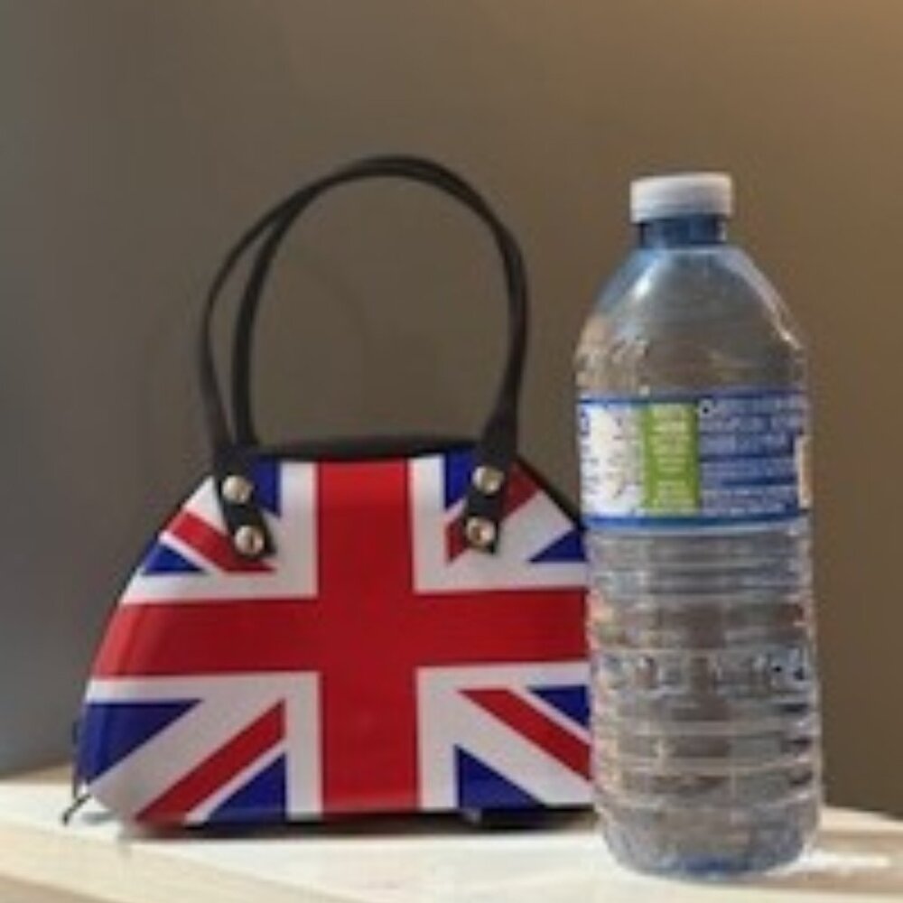 Novelty UK Union Jack British Flag Metal Tin handbag bag purse Def Leppard